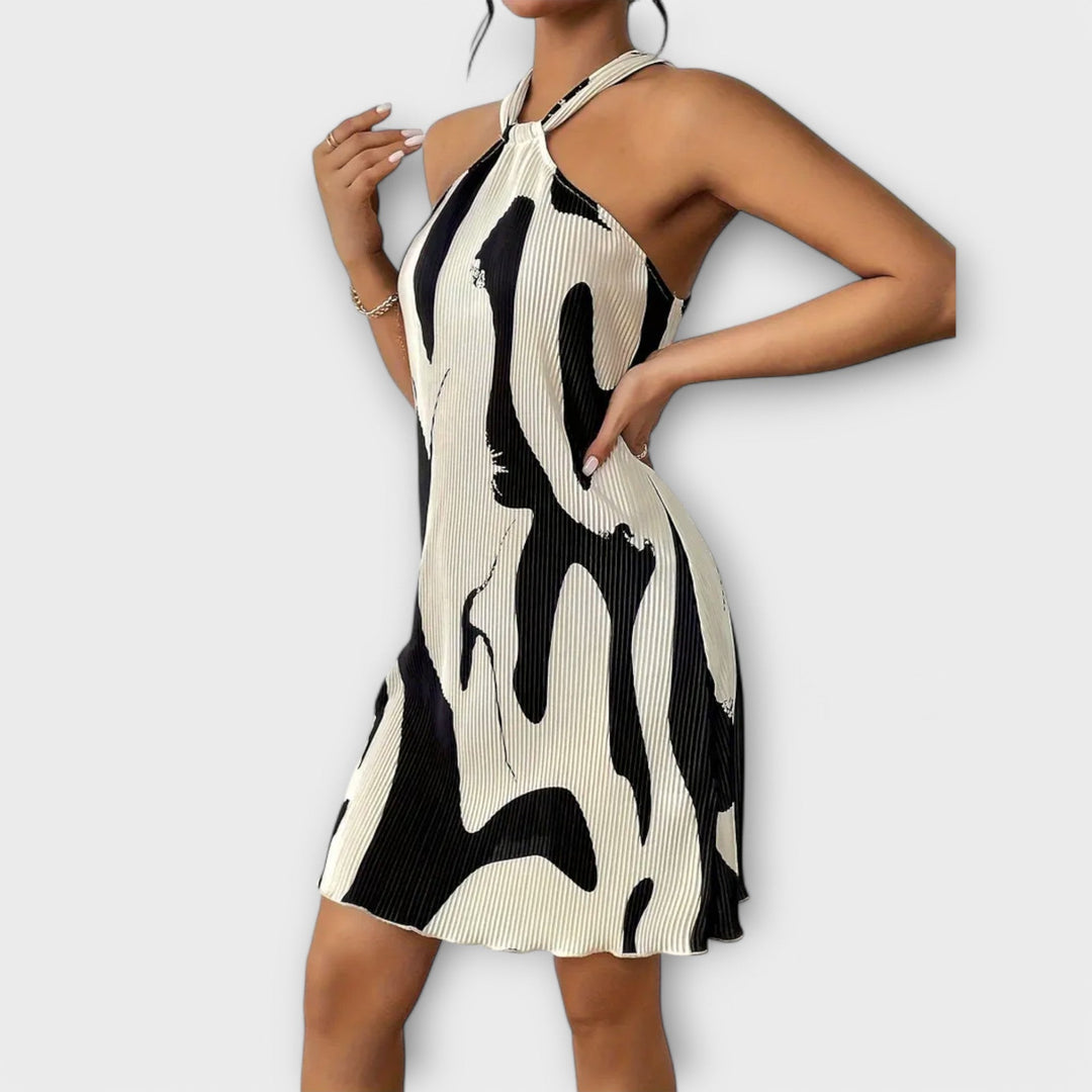Nysaa | Halterkleid Premium Eleganter Druck