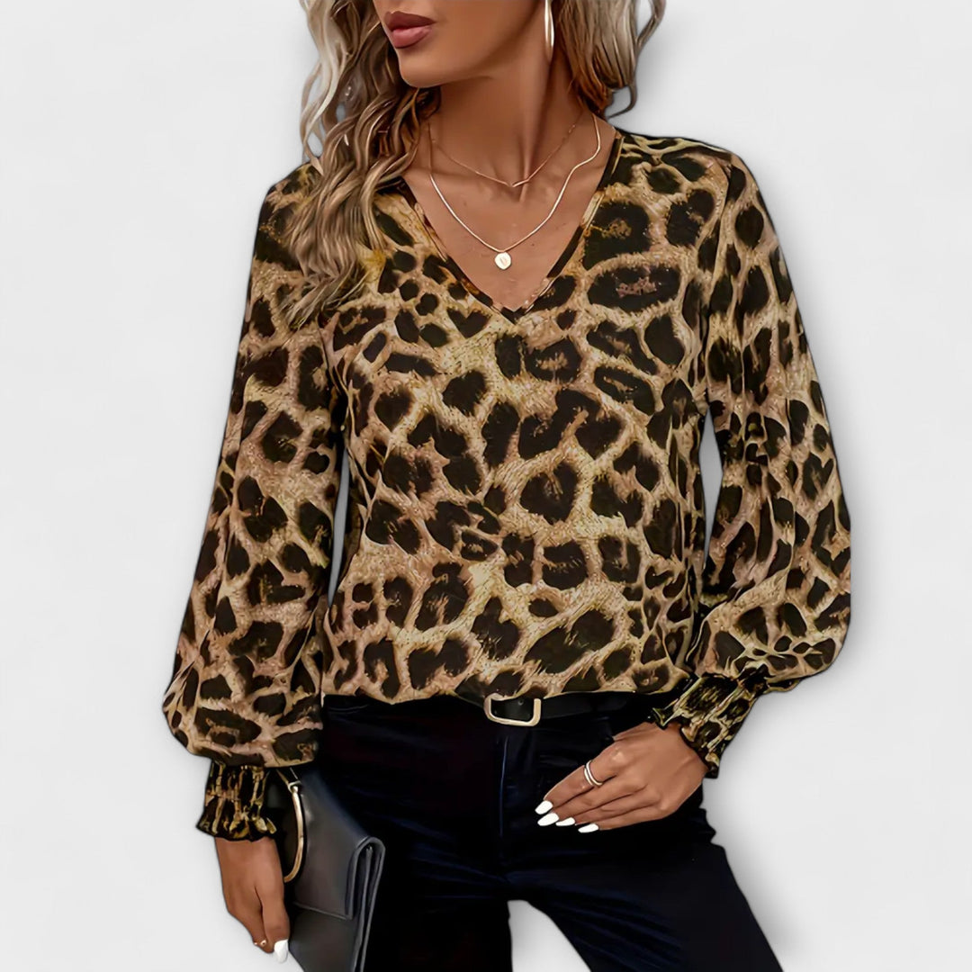 Liora | Bluse Premium Leopardenmuster
