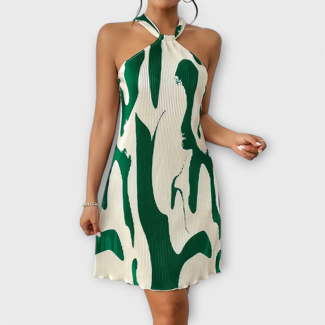 Nysaa | Halterkleid Premium Eleganter Druck