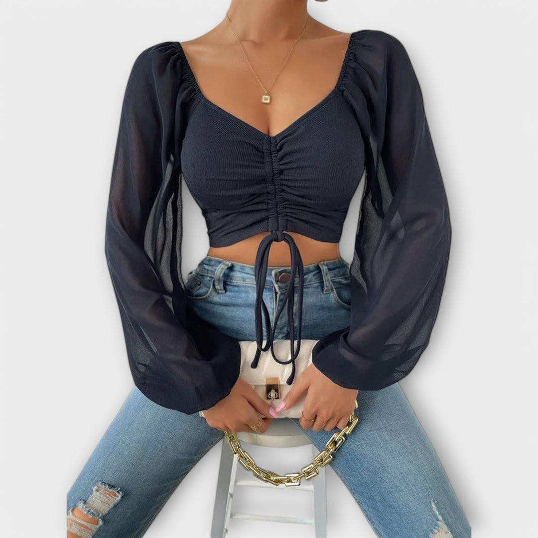 Fréa | Abendbluse Premium Elegante Details