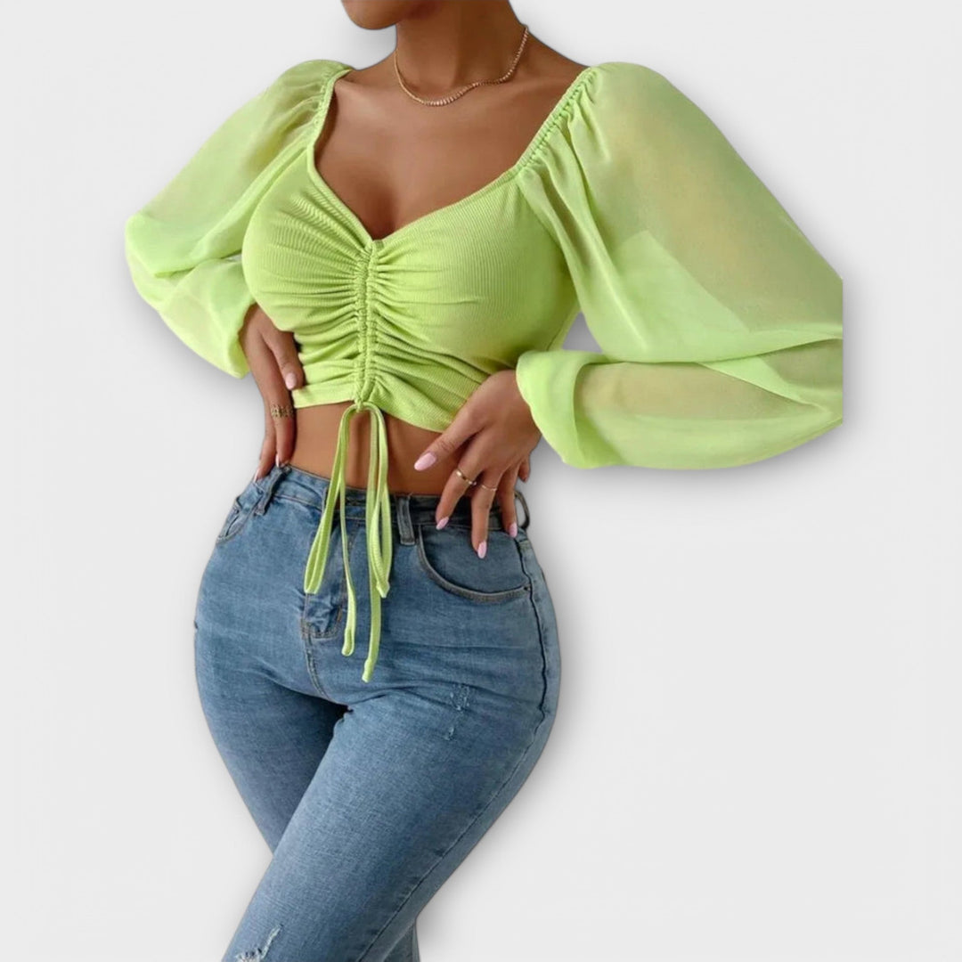 Fréa | Abendbluse Premium Elegante Details