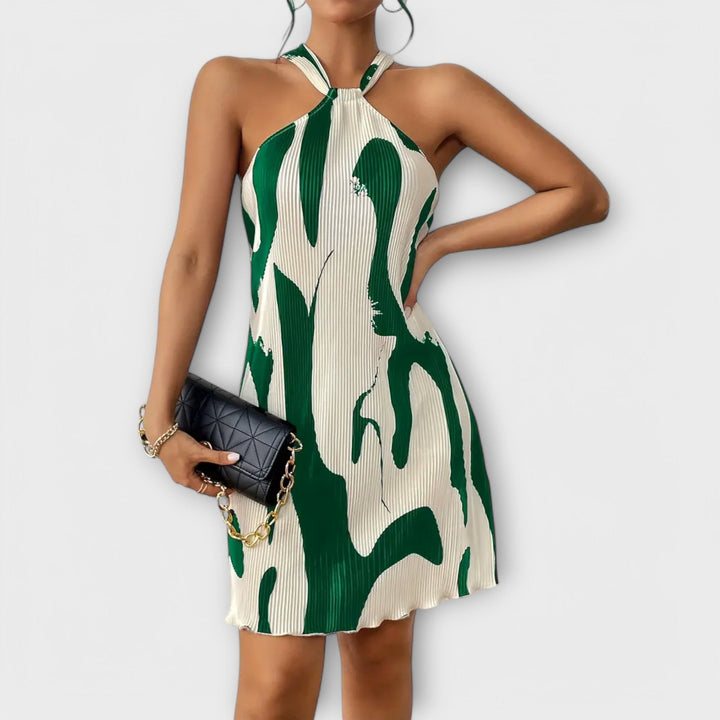Nysaa | Halterkleid Premium Eleganter Druck