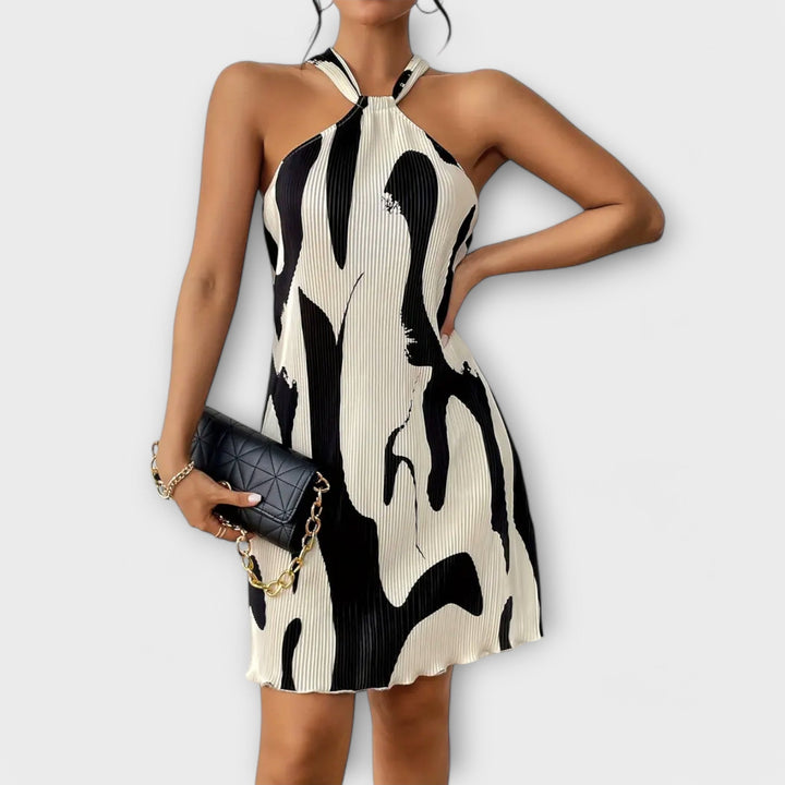 Nysaa | Halterkleid Premium Eleganter Druck