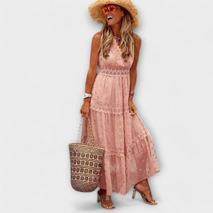 Lena | Maxikleid Premium Boho-Spitze
