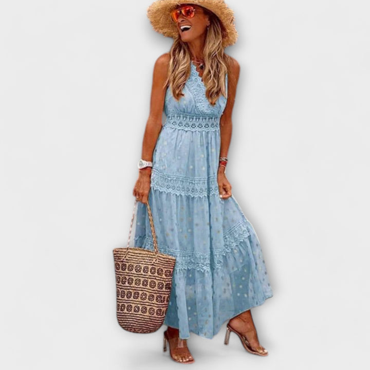 Lena | Maxikleid Premium Boho-Spitze